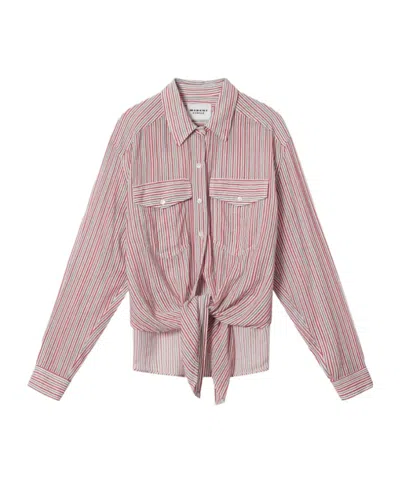 Isabel Marant Étoile Nath Long-sleeved Shirt In Pink