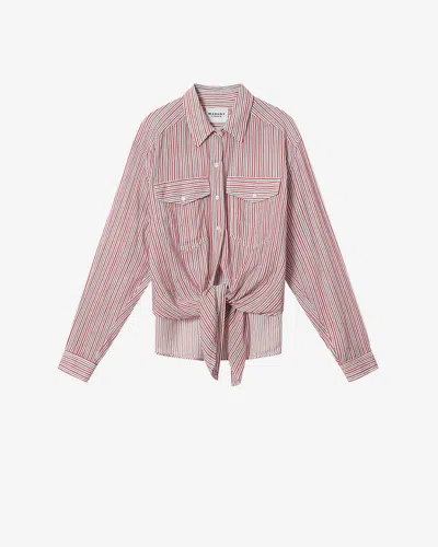 Isabel Marant Étoile Nath Shirt In Brown
