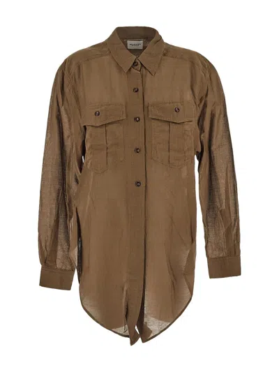 Isabel Marant Étoile Nath Shirt In Green
