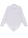 Isabel Marant Étoile Nath Organic Cotton Shirt In Purple