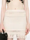 Isabel Marant Étoile Isabel Marant Etoile Natural Ardena Crochet Mini Skirt In Neutral