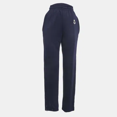 Isabel Marant Etoile Navy Blue Cotton Stretch Inayaki Trousers