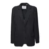 Isabel Marant Étoile Navy Striped Wool Charlyne Jacket