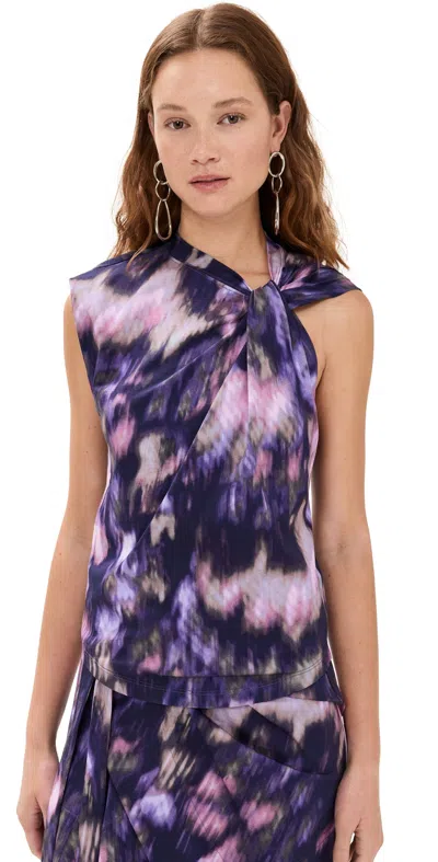Isabel Marant Étoile Leany Mini Dress In Purple