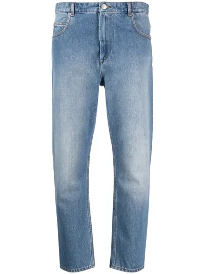 Isabel Marant Étoile Nea Cropped-jeans In Blue