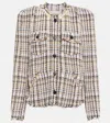 Isabel Marant Étoile Nelly Wool-blend Jacket In Lilac Yellow