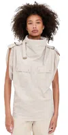 Isabel Marant Étoile Nemia Top Ecru In White