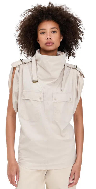 Isabel Marant Étoile Nemia Top Ecru In White
