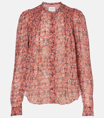 ISABEL MARANT ÉTOILE NEOLIN PRINTED CRÊPE BLOUSE