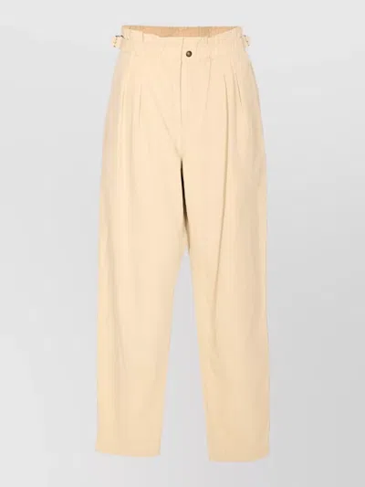 Isabel Marant Étoile Neriah Loose Fit Pants Side And Back Pockets In Neutral
