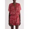 Isabel Marant Étoile Isabel Marant Etoile Fuchsia Printed ml Vutti Top In Red