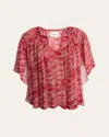 Isabel Marant Étoile Isabel Marant Etoile 'neslya' Red Viscose Blouse Women In Red