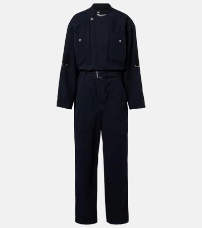 Isabel Marant Étoile Nessime Long-sleeve Belted Jumpsuit In Blue