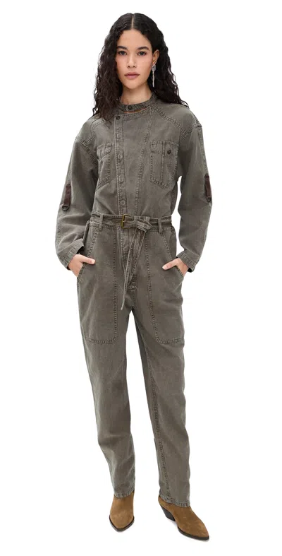 Isabel Marant Étoile Nessime Jumpsuit Dark Bronze In Black