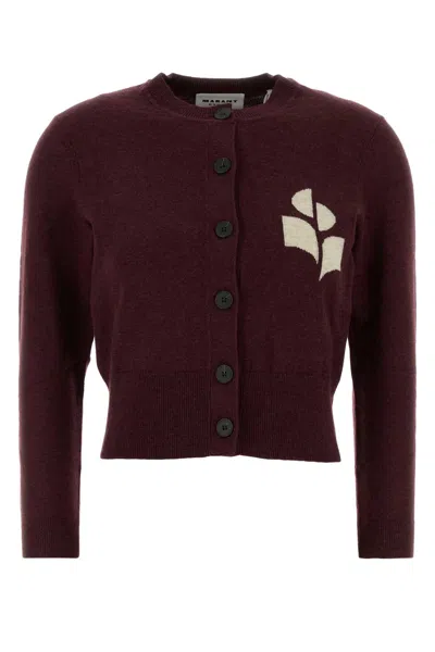 Isabel Marant Étoile Isabel Marant Etoile Newton Cardigan In Burgundy