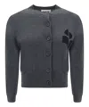 Isabel Marant Étoile Newton Crew Neck Cotton Blend Cardigan In Grey