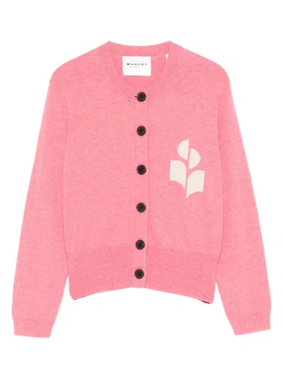 Isabel Marant Étoile Newton Cardigan In Pink