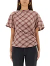 Isabel Marant Étoile Isabel Marant Etoile Neyala Asymmetrical Plaid Top In Multi