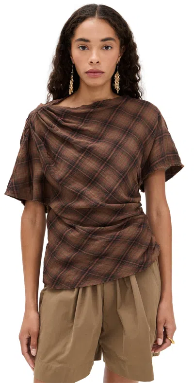 Isabel Marant Étoile Neyela Top Dark Bronze In Brown