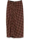 Isabel Marant Étoile Nicole Skirt Dark Bronze In Brown