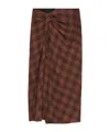Isabel Marant Étoile Nicole Skirt Dark Bronze In Brown