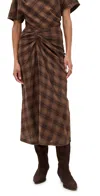 Isabel Marant Étoile Nicole Skirt Dark Bronze In Brown