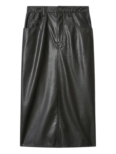 Isabel Marant Étoile Nilauria Pocket Midi Skirt In Black