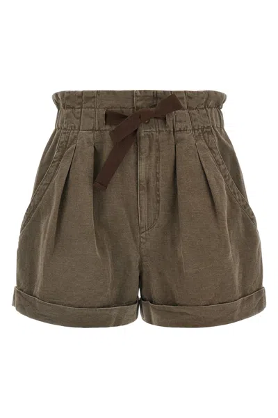 Isabel Marant Étoile Nirma Bermuda Shorts In Orange