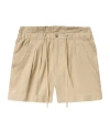 Isabel Marant Étoile Nirma Pleated Drawstring Shorts In Neutral