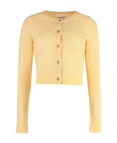 Isabel Marant Étoile Nity Brushed-effect Cardigan In Nude