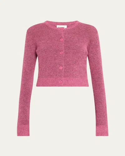 Isabel Marant Étoile Nity Wool-blend Cardigan In Pink