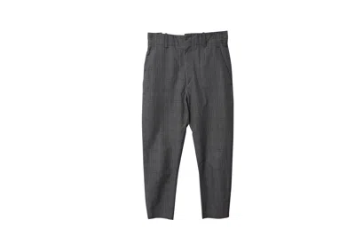 Isabel Marant Etoile Noah Check Slim Pants In Grey Cotton