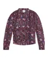 Isabel Marant Étoile Lightweight Long Sleeve Printed Top In Multi