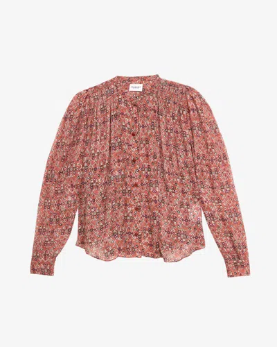 Isabel Marant Étoile Noeline Blouse In Orange