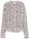 Isabel Marant Étoile 'noeline' Blouse With Abstact Pattern