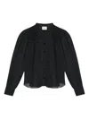 Isabel Marant Étoile Violeta Shirt In Black Wool And Polyester In Black