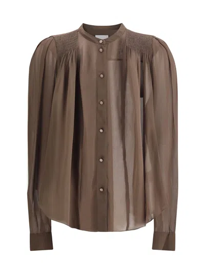 Isabel Marant Étoile Noeline Shirt In Brown