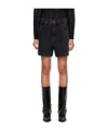 Isabel Marant Étoile Black Noemia Denim Shorts In Black