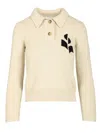 Isabel Marant Étoile Womens Isabel Marant Etoile Nola Intarsia Cotton-blend Knitted Jumper In Neutral