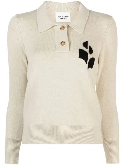 Isabel Marant Étoile 'nola' Polo In Wool And Cotton Blend With Logo