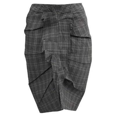 Isabel Marant Étoile Noora Prince Of Wales-checked Skirt In Grey Cotton In Gray