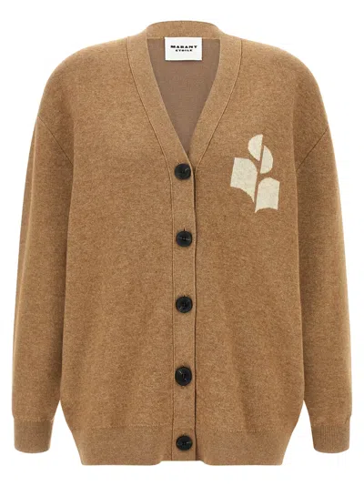 Isabel Marant Étoile Norton Cardigan In Brown