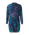 Isabel Marant Étoile Nueva Printed Cotton Shirt Dress In Blue