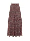 Isabel Marant Étoile Marant Étoile Woman Maxi Skirt Dark Brown Size 2 Viscose In Brown