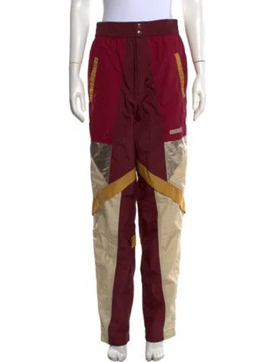 Pre-owned Isabel Marant Étoile Nylon Straight Leg Pants In Burgundy