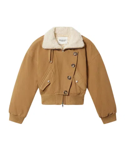 Isabel Marant Étoile Oana Bomber Jacket In Brown
