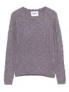 Isabel Marant Étoile Obeline Round-neck Sweater In Purple