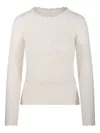 Isabel Marant Étoile Obeline Scalloped Sweater In Neutral