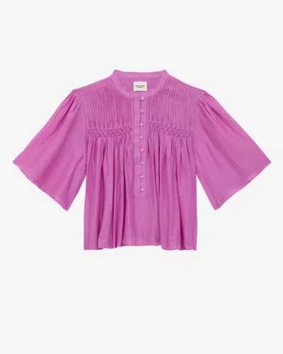 Isabel Marant Étoile Destiny Top In Pink Lavender