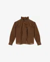 Isabel Marant Étoile Marant Etoile Women Pamias Blouse In Brown